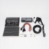 sirena vehicular de 200w de potencia, con controlador de panel deslizante de 19 botones, indicador de flecha de tráfico de 6 led, 12 salidas auxiliares