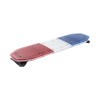 barra de luces led de 48", 216 led, dual color, programable, rojo/azul/Ámbar/claro, ideal para equipar unidades de seguridad publica con domos rojo, claro y azul