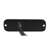 luz auxiliar de 3 led, ambar, sae, 12 24 vcd, lente transparente