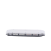 mini barra de 42 led, ámbar/blanco, 15 pulgadas, sae, montaje fijo con tornillos, 12 24 vcd, lente transparente