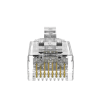 plug rj45 cat6/6a, para cable utp de calibre 28 awg (diámetro reducido), chapado en oro de 50 micras, paquete de 100 piezas