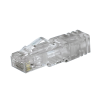 plug rj45 cat6 de 5 piezas, para cable utp de calibre 23 24 awg, chapado en oro de 50 micras, paquete de 100 piezas