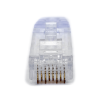 plug rj45 cat6 de 5 piezas, para cable utp de calibre 23 24 awg, chapado en oro de 50 micras, paquete de 100 piezas