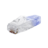 plug rj45 cat6 de 5 piezas, para cable utp de calibre 23 24 awg, chapado en oro de 50 micras, paquete de 100 piezas