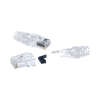 plug rj45 cat6 de 3 piezas, para cable utp de calibre 23 24 awg, chapado en oro de 50 micras, paquete de 100 piezas