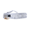 plug rj45 cat6 de 3 piezas, para cable utp de calibre 23 24 awg, chapado en oro de 50 micras, paquete de 100 piezas