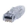 plug rj45 cat6 de 3 piezas, para cable utp de calibre 23 24 awg, chapado en oro de 50 micras, paquete de 100 piezas