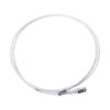 patch cord "skinny" cat6a blindado s/ftp, 5ft, diámetro reducido 28 awg, color blanco
