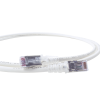 patch cord "skinny" cat6a blindado s/ftp, 5ft, diámetro reducido 28 awg, color blanco