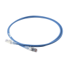 patch cord "skinny" cat6a blindado s/ftp, 5ft, diámetro reducido 28 awg, color azul