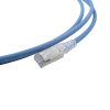 patch cord "skinny" cat6a blindado s/ftp, 7ft, diámetro reducido 28 awg, color azul