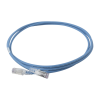 patch cord "skinny" cat6a blindado s/ftp, 7ft, diámetro reducido 28 awg, color azul