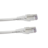 patch cord "skinny" cat6a blindado s/ftp, 10ft, diámetro reducido 28 awg, color blanco