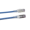 patch cord "skinny" cat6a blindado s/ftp, 10ft, diámetro reducido 28 awg, color azul