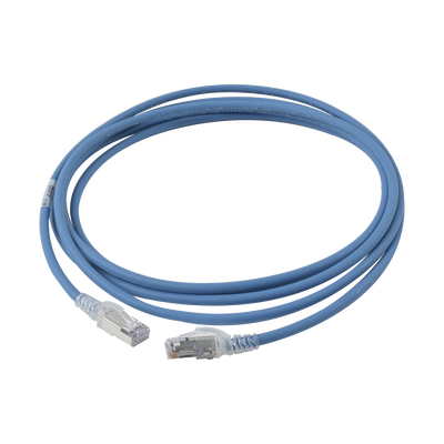 patch cord "skinny" cat6a blindado s/ftp, 10ft, diámetro reducido 28 awg, color azul patch cord "skinny" cat6a blindado s/ftp, 10ft, diámetro reducido 28 awg, color azul