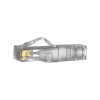 plug rj45 cat6a, para cable utp de calibre 23 24 awg, chapado en oro de 50 micras, paquete de 100 piezas