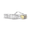plug rj45 cat6a, para cable utp de calibre 23 24 awg, chapado en oro de 50 micras, paquete de 100 piezas