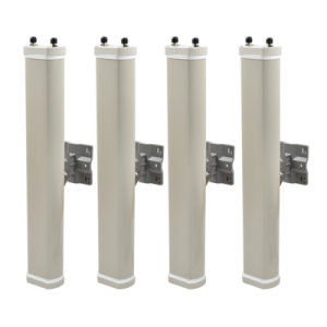 kit de antenas sectoriales, 2.4 ghz, 14 dbi, 2 n hembra, 70°, polaridad cruzada, para series a8/a8n/a2