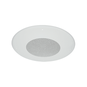 bocina de 8 pulgadas para montaje en techo, configuración de hasta 8 watts, color blanco.