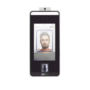terminal de reconocimiento facial, palma, huella digital y temperatura de alta velocidad
