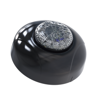 estrobo oculto de 12 led, brida negra, 12 vcd, rojo/azul, lente transparente