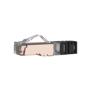 plug rj45 cat6 blindado, para cable calibre 24 26 awg, chapado en oro de 50 micras, paquete de 100 piezas