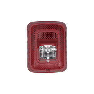 bocina con lámpara estroboscópica, montaje en pared, color rojo, nuevo diseño moderno y elegante y menor consumo de corriente