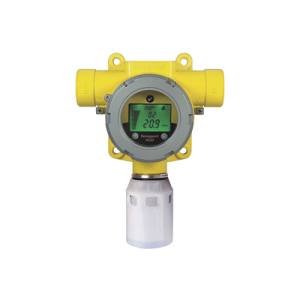 detector industrial de gas, con sensor ec de hidrogeno (h2) 0 1000 ppm, salida 4 20 ma, certificación ul/c ul/inmetro, entradas 2x3/4" npt, carcasa pintado de aluminio grado marino, protección contra intemperie de nailon