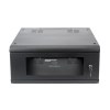 gabinete de pared con puerta de cristal templado, 635mm de profundidad, 4u rack de 19'', acero reforzado