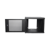 gabinete de pared con puerta perforada, 635mm de profundidad, 9u rack de 19 in, acero reforzado
