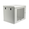 gabinete de pared de 9u con puerta perforada 455 mm de profundidad, rack de 19'', acero reforzado color gris mate