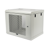 gabinete de pared de 9u con puerta perforada 455 mm de profundidad, rack de 19'', acero reforzado color gris mate