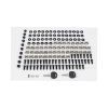 gabinete de pared de 9u con puerta perforada 455 mm de profundidad, rack de 19'', acero reforzado color gris mate