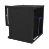 gabinete de pared fijo, puerta perforada, rack 19in, de 12 unidades de rack