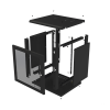 gabinete de pared fijo, puerta perforada, rack 19in, de 12 unidades de rack