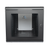 gabinete de pared 12u de 1027 mm de profundidad: máxima profundidad y protección en acero reforzado, ideal para ups y servidores de 19"