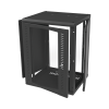 gabinete para montaje en pared, puerta de cristal templado, cuerpo fijo con rack 19" de 16 unidades