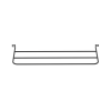 barra para aliviar tensión o peso atrás de patch panel, extendida de 7 pulgadas, color negro