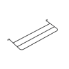 barra para aliviar tensión o peso atrás de patch panel, extendida de 7 pulgadas, color negro