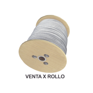 cable de retenida de 1/4", resistencia 2154 kg, 7 hilos (carrete de 1500 metros).
