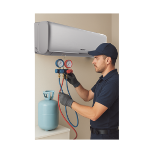 servicio / recarga de gas refrigerante / r32 / minisplit aufit / capacidad de 2 a 2.5 toneladas