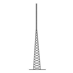 torre autosoportada rohn de 12 metros linea ssv heavy duty.