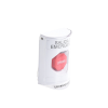 botón multipropósito, texto salida de emergencia, llave para restablecer, bocina integrada de alarma, tapa de policarbonato, 2 relevadores forma c, interior
