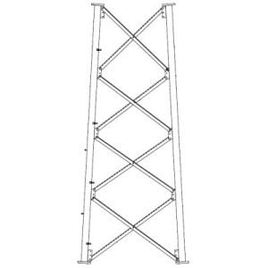 sección 8 base para torre autosoportada línea ssv (código de fábrica: 8n106)