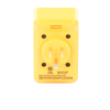 probador de tomacorriente eléctrico estándar o gfci con señal acústica, con leds de alto brillo y gráfico incluido para verificar rápida y fácilmente el cableado