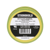 cinta eléctrica stronghold para aislar, de pvc, uso construcción general en tierras físicas, grosor de 0.13 mm (5 mil), ancho de 19.05 mm, y 20.12 m de largo, color amarillo/verde.