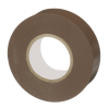 cinta eléctrica stronghold para aislar, de pvc, uso general reparación y mantenimiento, grosor de 0.18mm (7 mil), ancho de 19mm, y 20.12m de largo, color café