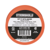 cinta eléctrica stronghold para aislar, de pvc, uso general reparación y mantenimiento, grosor de 0.18mm (7 mil), ancho de 19mm, y 20.12m de largo, color naranja