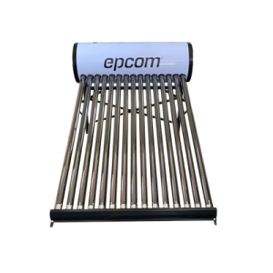 bóiler solar de 150l, baja presión con 15 tubos de vacío de mayor resistencia y termotanque inoxidable de grado alimenticio 150 l resistentes a granizo de hasta 25 mm/ l, incluye anodo de magnesio