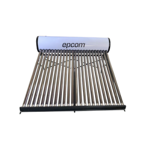 bóiler solar de 240l, baja presión con 24 tubos de vacío de mayor resistencia y termotanque inoxidable de grado alimenticio 240 l resistentes a granizo de hasta 25 mm/ l, incluye anodo de magnesio